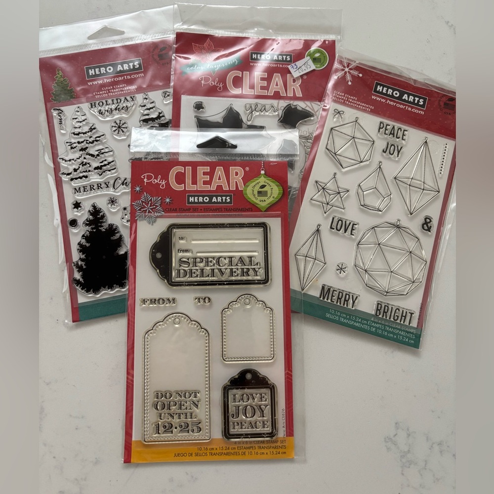 Hero Arts Holiday Clear Stamps Sets - LOT